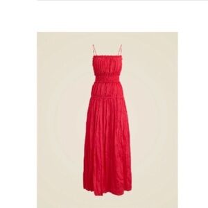 J. Crew Vibrant Red Maxi Dress